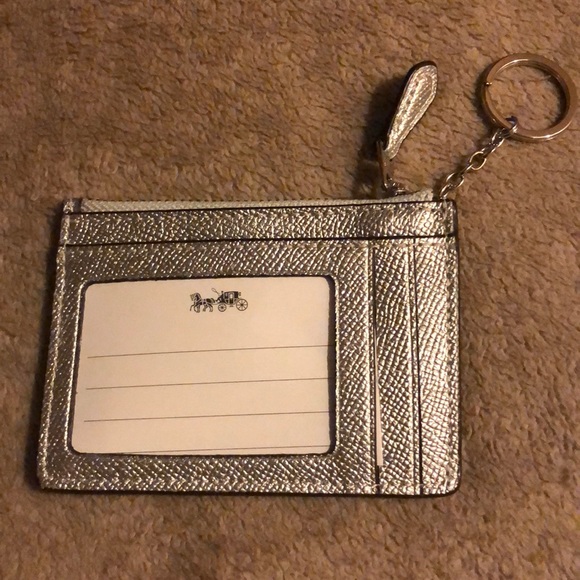 Coach ID Keychain ID Holder Sliver - Picture 2 of 2